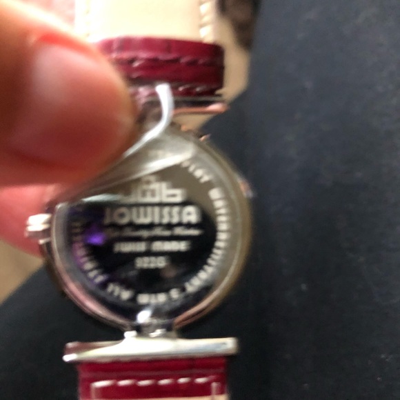 JOWISSA ❤️Red Faceted Swiss Watch Gorgeous!!! - Picture 6 of 6